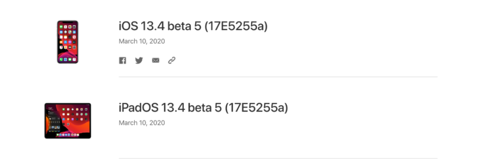 iOS 13.4 beta 5 發布，正式版越來越近了